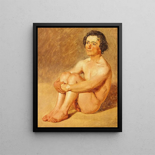 Constantin Hansen - En siddende lazzaron.webp