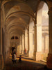 Portiek van het kasteel Christiansborg Kopenhagen - Constantin Hansen — weergave van het kunstwerk