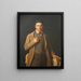 Portret van Gottlieb Bindesbøll - Constantin Hansen — ingelijst kunstwerk aan de muur