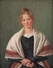 Portret van Hanne Wanscher née Wegener - Constantin Hansen — weergave van het kunstwerk