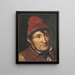 Portret van Jean Holm Lem in Bombebssen - Constantin Hansen — ingelijst kunstwerk aan de muur