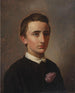 portret van de toekomstige assistent- en promovendi-leraar August Weis - Constantin Hansen — weergave van het kunstwerk
