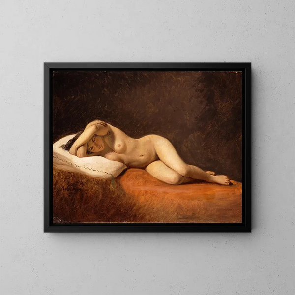 Model in rust - Constantin Hansen — ingelijst kunstwerk aan de muur