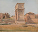 L'boog van Titus in Rome - Constantin Hansen — weergave van het kunstwerk