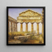 Het tempel van Athena in Paestum - Constantin Hansen — ingelijst kunstwerk aan de muur