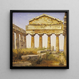 Constantin Hansen - The Temple of Athena in Paestum.webp
