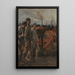 Terugkeer van de mijnwerkers - Constantin Meunier — ingelijst kunstwerk aan de muur