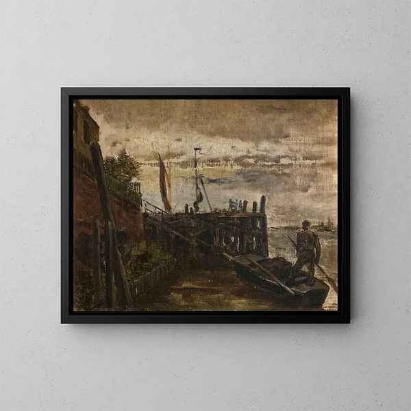 Rupelmonde - Constantin Meunier — ingelijst kunstwerk aan de muur
