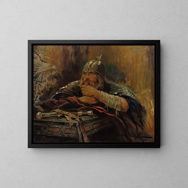 Le Bogatyr - Constantin Westchiloff — ingelijst kunstwerk aan de muur