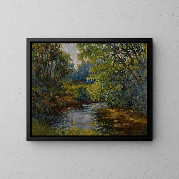 Ruisseau en Nouvelle-Angleterre - Constantin Westchiloff — ingelijst kunstwerk aan de muur