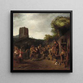 Convivialité près de l'auberge - Constantijn van Renesse