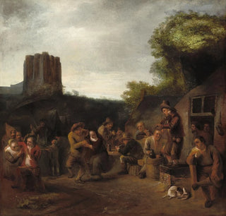 Convivialité près de l'auberge - Constantijn van Renesse