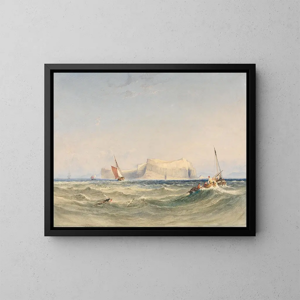 Embarkatie naar Staffa - Copley Fielding — ingelijst kunstwerk aan de muur