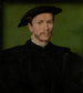 Portret van een man met baard in zwart - Corneille de Lyon — weergave van het kunstwerk