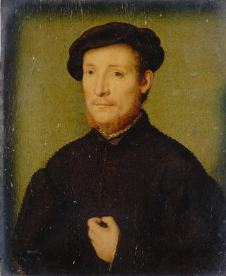 Corneille de Lyon - Portrait of a Man with His Hand on His Chest.webp
