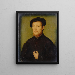 Corneille de Lyon - Portrait of a Man with His Hand on His Chest.webp