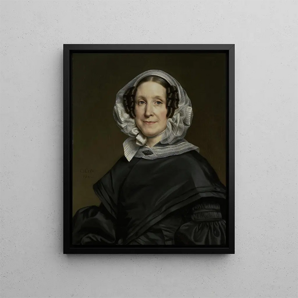 Aryna van der Pot 1786-1850 echtgenote van N. J. A. C. Hoffmann - Cornelis Cels — ingelijst kunstwerk aan de muur