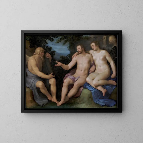 Allégorie sur la brièveté de la vie - Cornelis Cornelisz van Haarlem — ingelijst kunstwerk aan de muur