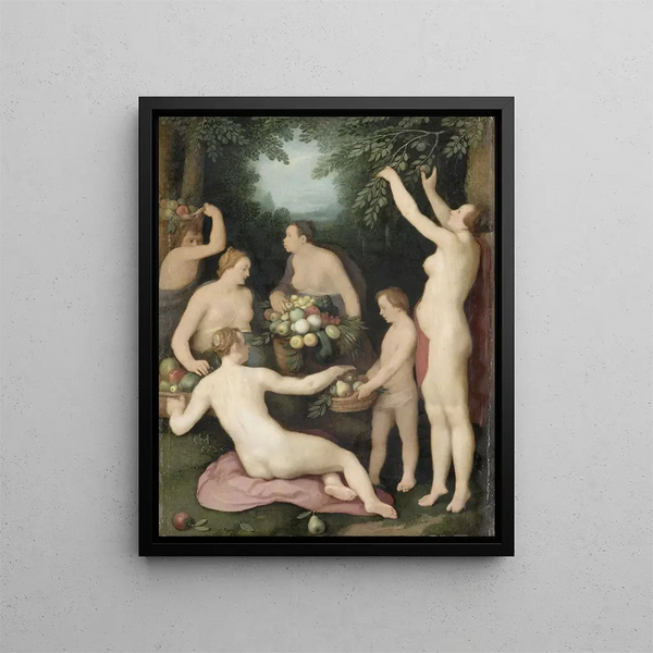Cornelis Cornelisz Van Haarlem - Pomona Receiving the Harvest of Fruit.webp