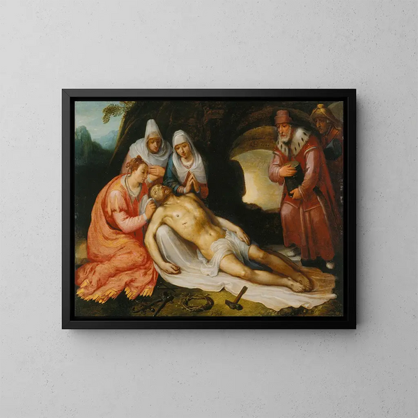 De Lamentatie - Cornelis Cornelisz van Haarlem — ingelijst kunstwerk aan de muur
