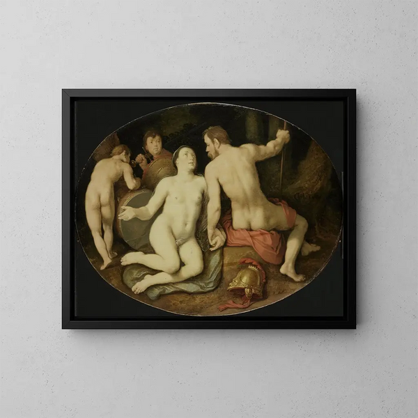 Venus en Mars - Cornelis Cornelisz van Haarlem — ingelijst kunstwerk aan de muur