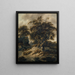 Dutch landscape with staffage figures - Cornelis Gerritsz Decker — framed artwork on a wall