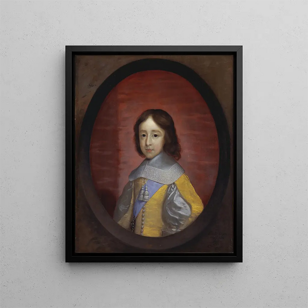 Guillaume III, prins van Oranje kind - Cornelis Jonson van Ceulen — ingelijst kunstwerk aan de muur