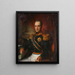 Portrait painting of Godart Alexander Gerard Philip Baron van der Capellen, Governor-General of the Dutch Indies - Cornelis Kruseman — framed artwork on a wall