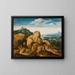 Landschap met de Vlucht naar Egypte - Cornelis Massijs — ingelijst kunstwerk aan de muur