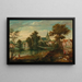 Landschap met twee patriarchen bij een stad - Cornelis Molenaer — ingelijst kunstwerk aan de muur