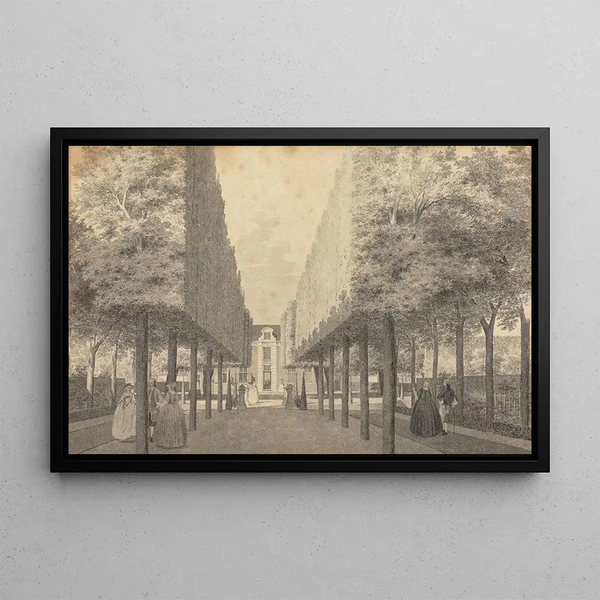 Cornelis Pronk - Ladies and Gentlemen Enjoying a Dutch Garden.webp