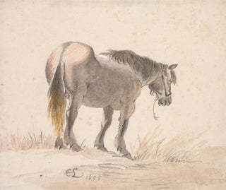 Cornelis Saftleven - Horse Standing on a Mound.webp