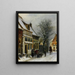 A view of Haarlem - Cornelis Springer — framed artwork on a wall