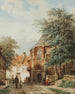 Characters in the Dorpsstraat Asperen - Cornelis Springer — artwork view