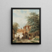 Characters in the Dorpsstraat Asperen - Cornelis Springer — framed artwork on a wall