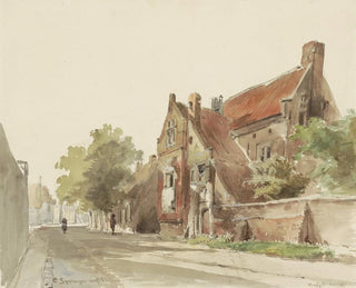 Cornelis Springer - Het oude gasthuis te Hasselt.webp