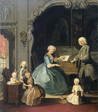 Cornelis Troost - Family Group near a Harpsichord.webp