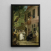 L'ambassadeur des vauriens is shown at the window of the Bokki tavern in Haarlemmerhout - Cornelis Troost — framed artwork on a wall