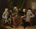 De inspecteurs van het Collegium Medicum - Cornelis Troost — weergave van het kunstwerk