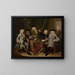 De inspecteurs van het Collegium Medicum - Cornelis Troost — ingelijst kunstwerk aan de muur