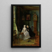 an Inconvenient Love, perhaps a scene from the widower Joost with Lucia, 2nd scene from the play De wanhebbelijke liefde by CJ van der Lijn - Cornelis Troost — framed artwork on a wall