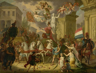 Cornelis Van Cuylenburgh II - Allegory of the Triumphal Procession of the Prince of Orange the Future King Willem II as the Hero of Waterloo 1815.webp