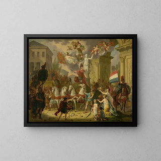 Cornelis Van Cuylenburgh II - Allegory of the Triumphal Procession of the Prince of Orange the Future King Willem II as the Hero of Waterloo 1815.webp