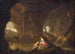 Nymfen die baden in een landschap - Cornelis van Poelenburch — weergave van het kunstwerk