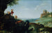 Landschap met de vlucht naar Egypte - Cornelis van Poelenburch — weergave van het kunstwerk