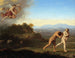 L'Expulsion du paradis - Cornelis van Poelenburch — weergave van het kunstwerk