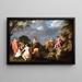 The musical contest between Apollo and Marsyas - Cornelis van Poelenburch — framed artwork on a wall