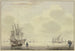 Marine schilderij aan de rechterkant een man met een tas - Cornelis de Grient — weergave van het kunstwerk