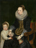 Moeder en kind - Cornelis de Vos — weergave van het kunstwerk