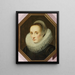 Portret van Margarita de Vos - Cornelis de Vos — ingelijst kunstwerk aan de muur